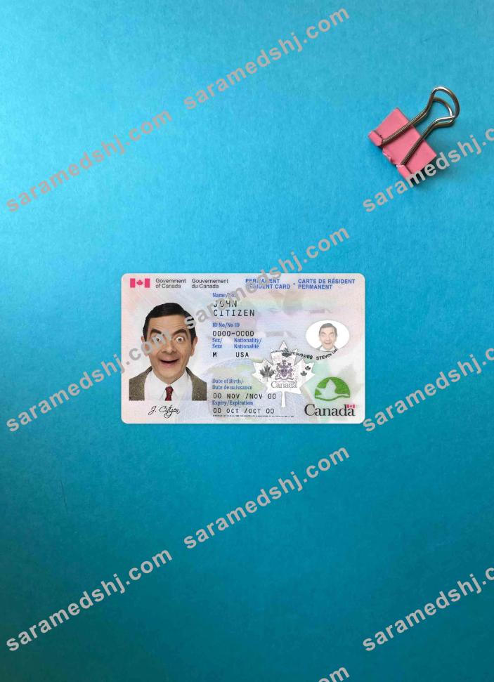 Canada Permanent resident card photolook FRONT